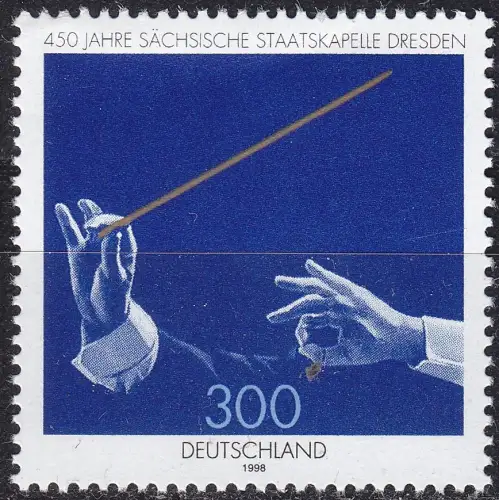 GERMANY BUND [1998] MiNr 2025 ( **/mnh ) Musik