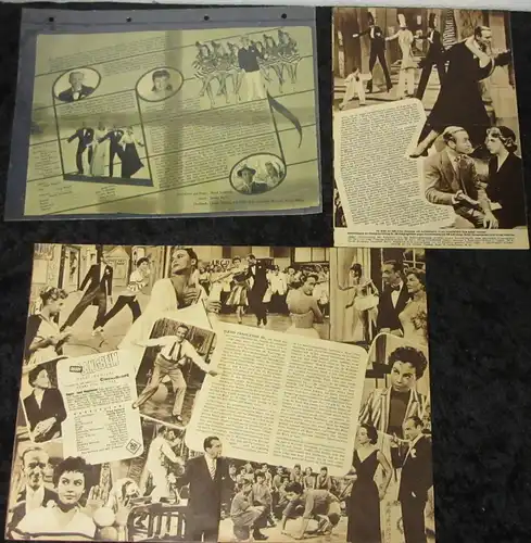 Sammlung Fred Astaire: Kinoplakate, Filmfotos, Autogrammkarten, Filmhefte - aus mehreren Jahren! Über 35 Teile!