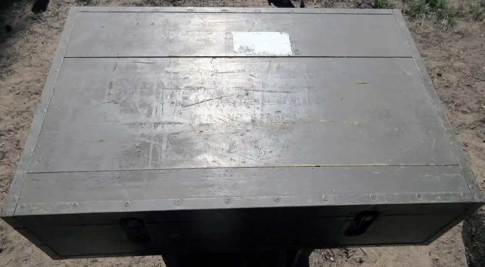  Transportkiste Holzkiste Bundeswehr für Ausbildung  Funksprechbetrieb 60-80er 14