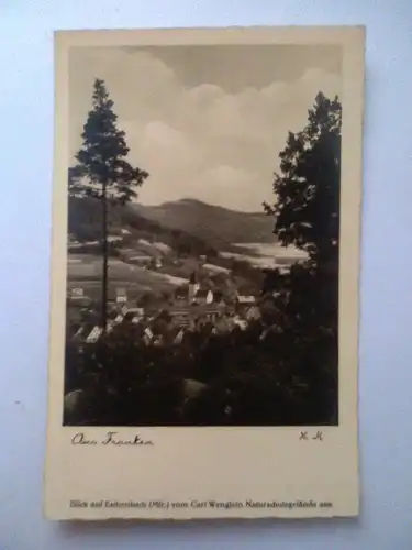 Eschenbach - Blick auf Eschenbach vom Carl Wenglein Naturschutzgelände aus (ungelaufen, mit Stempel) Foto-Ansichtskarte