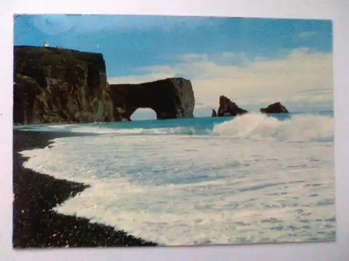 Dyrholaey / Myrdalur  Island (Portland Südküste) Iceland South coast (gelaufen) Ansichtskarte