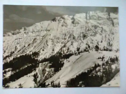 Wiedhag-Alpe Wiedhag-Skilift - Kühgundrücken bei Oberjoch im Allgäu (1963 gelaufen, mit Stempel Skihütte Wiedhag Oberjoch) Ansichtskarte