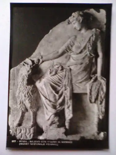 Rom Nationalmuseum - Relief Menade - Italien (ungelaufen, mit Stempel) Postkarte / Ansichtskarte