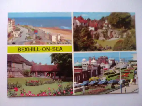 Bexhill - Bexhill-on-Sea - Mehrbildkarte Bexhill on Sea East Sussex England (1985 gelaufen) Ansichtskarte