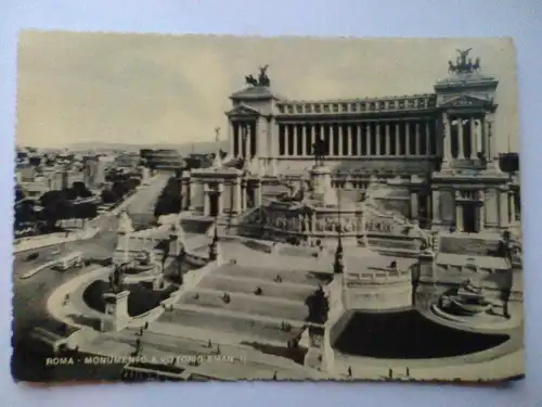 Rom - Victor Emmanuel II Denkmal - Roma Victor Emmanuel II Monument - Italien (ungelaufen) Ansichtskarte