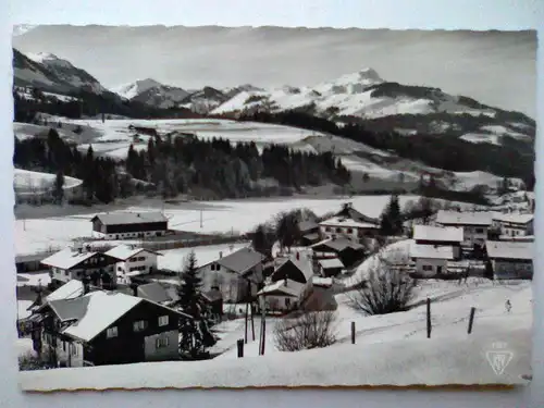 Fieberbrunn gegen Kitzbühler Horn - Echte Photographie - Winter Kitzbühel Tirol Österreich (gelaufen) Ansichtskarte
