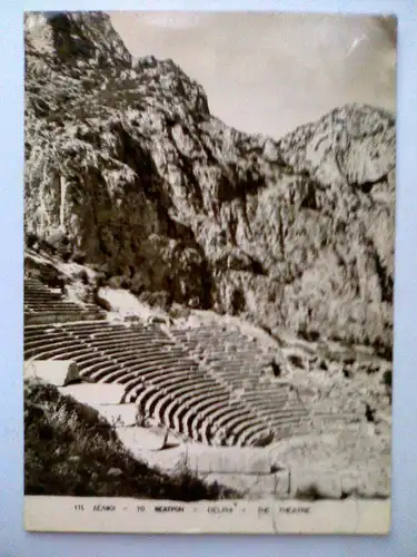 Delphi - Theater - Griechenland (gelaufen) Ansichtskarte