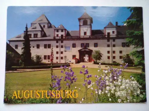 Augustusburg Schloß Erzgebirge Sachsen (1997 gelaufen) Ansichtskarte