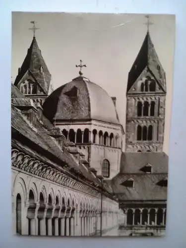 Speyer am Rhein - Dom zu Speyer - Südliche Langhauswand nach Osten (1959 gelaufen, aber inzwischen ohne Briefmarke) Ansichtskarte