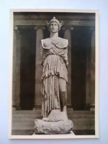 Berlin Pergamon-Museum - Athena Parthenos - Skulptur Marmornachbildung (ungelaufen) Postkarte / Ansichtskarte