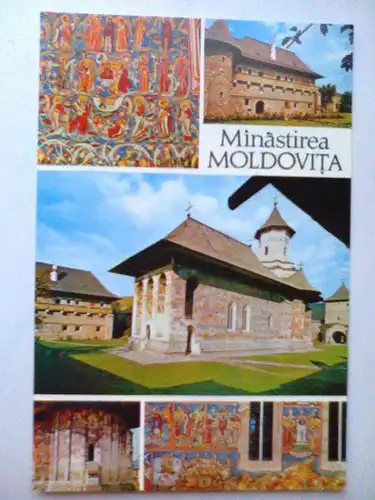 Moldaukloster - Kloster Moldovita - Vatra Moldovitei - rumänisch-orthodoxes Frauenkloster - UNESCO-Weltkulturerbe - Kreis Suceava Rumänien (ungelaufen) Ansichtskarte