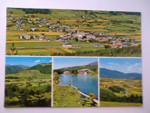 Pfalzen bei Bruneck - Issinger See Pustertal Südtirol Mehrbildkarte - Falzes presso Brunico - Italien (ungelaufen, aber 1976 etwas beschrieben) Ansichtskarte