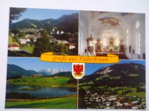 Fieberbrunn - Grüße aus Fieberbrunn - Urlaubsgrüße aus Fieberbrunn - Mehrbildkarte - Tirol Österreich (ungelaufen) Ansichtskarte