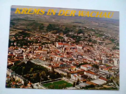 Krems an der Donau - Krems in der Wachau - Luftaufnahme Panorama - Niederösterreich Österreich (ungelaufen, aber 1996 beschrieben) Ansichtskarte