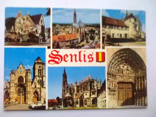 Senlis - Oise - Schloss Kathedrale Kirche Kathedralen etc. Mehrbildkarte - Frankreich (ungelaufen) Ansichtskarte