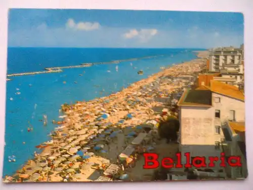 Bellaria Bellaria-Igea Marina - Strand - Emilia-Romagna Italien (ca. 1982 gelaufen) Ansichtskarte