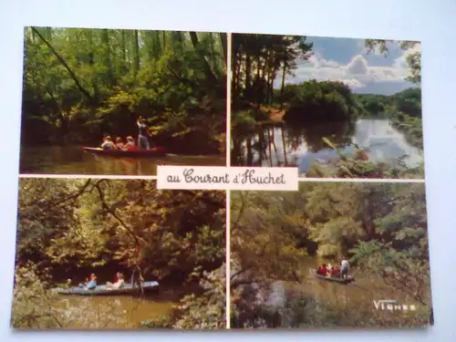 Courant d Huchet - Naturschutzgebiet - Boot Boote etc. Mehrbildkarte - Landes Frankreich (ungelaufen) Ansichtskarte