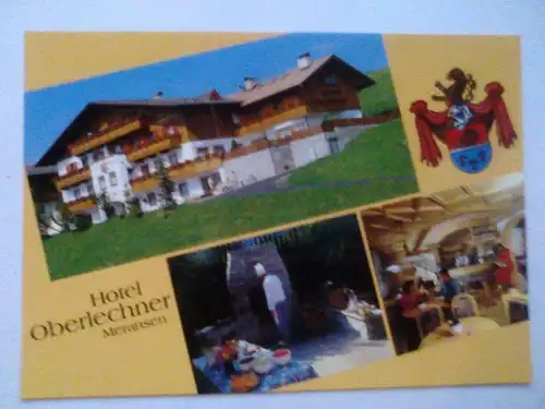 Meransen - Hotel Oberlechner - Grill Restaurant etc. Mehrbildkarte - Südtirol Italien (ungelaufen) Ansichtskarte