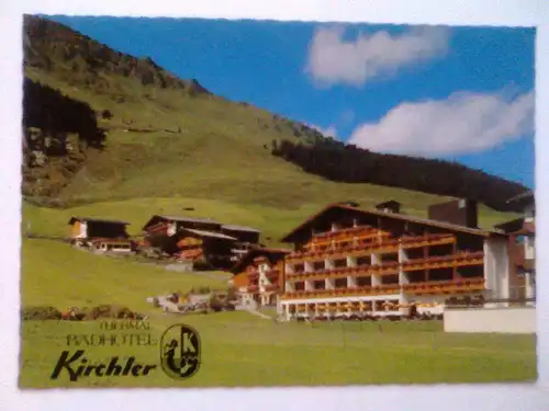 Hintertux - Thermal-Badhotel Kirchler - Zillertal Tirol Österreich (ungelaufen, aber 1997 etwas beschrieben + Hotel-Stempel) Ansichtskarte