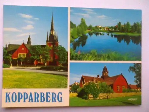 Kopparberg - Kirche etc. Mehrbildkarte - Schweden (ungelaufen) Ansichtskarte