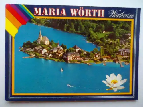 Maria Wörth - Wörthersee - Luftaufnahme Seerose etc. - Maria Woerth - Woerthersee - Kärnten Österreich (vor 1994 gelaufen) Ansichtskarte
