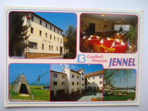 Mörbisch am See - Gasthof Pension Jennel - Moerbisch - Restaurant etc. Mehrbildkarte - Burgenland Österreich (ungelaufen) Ansichtskarte