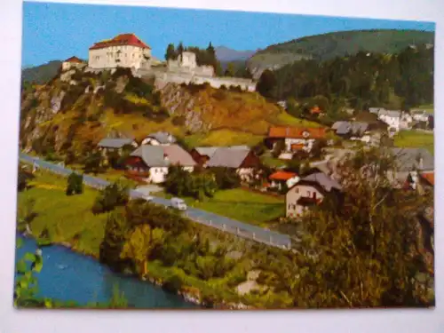 St. Lorenzen - Schloss Sonnenburg - Panorama - Trentino-Südtirol Italien (ungelaufen, aber 1976 etwas beschriftet) Ansichtskarte