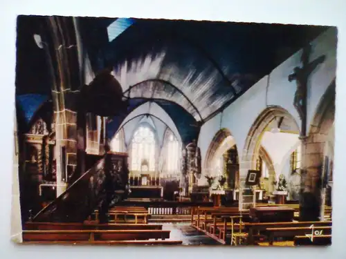 Guimiliau - Kirche - Innenansicht - Bretagne Finistere Frankreich (ungelaufen) Ansichtskarte