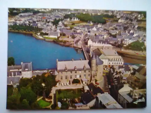 Pont-l’Abbe - Schloss - Luftaufnahme - Pont-l’Abbé Finistère Frankreich (ungelaufen) Ansichtskarte