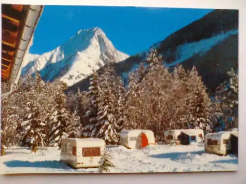 Häselgehr - Campingplatz Rudi - Winter - Haeselgehr Lechtal Tirol Österreich (ungelaufen) Ansichtskarte