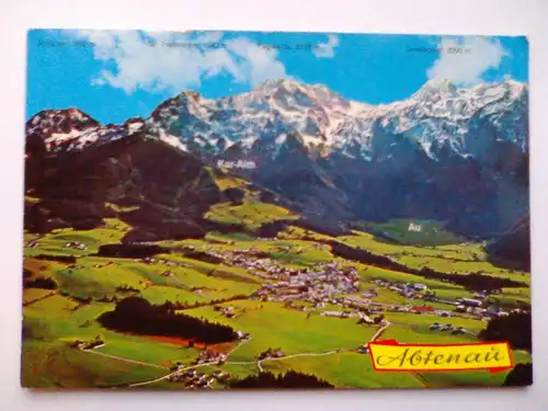Abtenau - Panorama - Tennengebirge Salzburg Österreich (vor 1994 gelaufen) Ansichtskarte