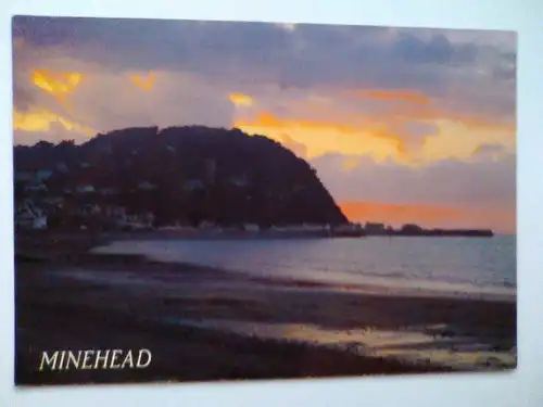 Minehead - Nordhügel Nordhuegel - Somerset England (1995 gelaufen) Ansichtskarte