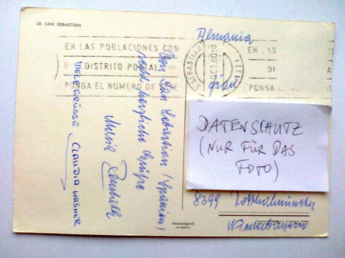 San Sebastian Spanien Mehrbildkarte Vor 1994 Gelaufen Aber Inzwischen Ohne Briefmarke Ansichtskarte Oldthing Ansichtskarten Spanien Unsor