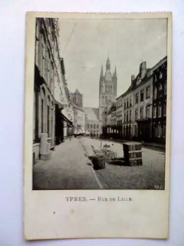 Ypern - Ypres - Rue de Lille - Belgien (ungelaufen) Ansichtskarte