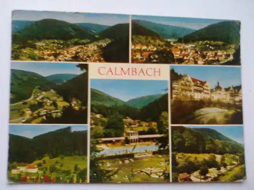 Calmbach / Bad Wildbad - Freibad etc. Mehrbildkarte - Schwarzwald Baden-Württemberg (ca. 1966 gelaufen) Ansichtskarte