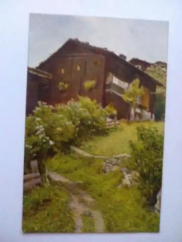 Arosa - Schanfiggerhaus - Chur–Arosa-Bahn Arosabahn Arosalinie Aroserbahn Aroserlinie - Graubünden Schweiz (ungelaufen, aber ca. 1918 beschrieben) Ansichtskarte