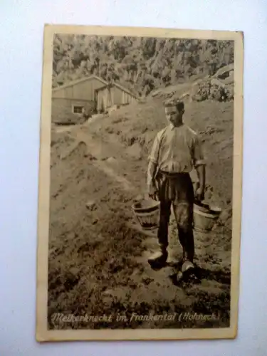 Melkerknecht im Frankental / Hohneck (1915 gelaufen) Postkarte / Ansichtskarte