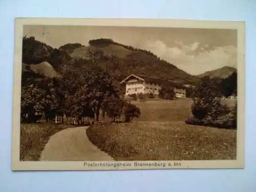 Brannenburg - Posterholungsheim am Inn - Bayern (vor 1946 gelaufen) Ansichtskarte