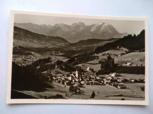 Oberstaufen im bayr. Allgäu mit Blick zum Säntis und Altmann (Schweiz) - Bayern (ungelaufen) Ansichtskarte