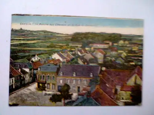 Carvin - Pferdemarkt und Straße - Le Marche aux Chevaux et la Rue du Cimetiere - Pas-de-Calais Frankreich (ungelaufen) Ansichtskarte
