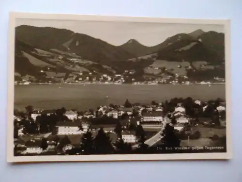 Bad Wiessee gegen Tegernsee - Panorama - Bayern (1939 gelaufen) Ansichtskarte