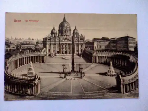 Rom - Vatikan - Roma - Il Vaticano - Italien (ungelaufen, klebte aber in einem Album) Ansichtskarte