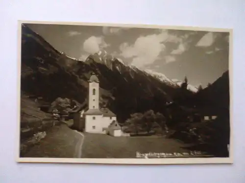 Brandberg mit Kolm - Kirche - Zillertal Tirol Österreich (vor 1946 gelaufen) Ansichtskarte