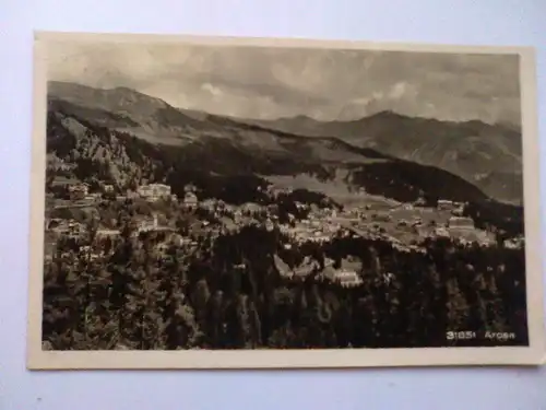 Arosa - Panorama - Wehrliverlag - Graubünden Schweiz (ca. 1928 gelaufen) Ansichtskarte