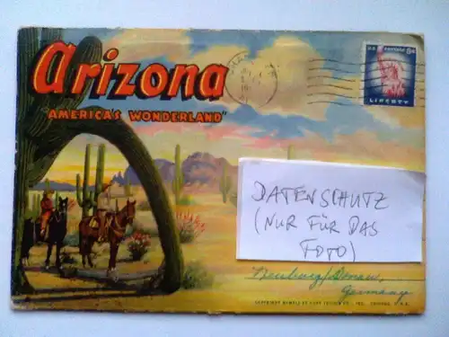 Arizona - Postkarten LEPORELLO mit 18 Bildern - Americas Wonderland - Leporello-Fotobuch im Postkartenformat - Amerika USA (gelaufen)