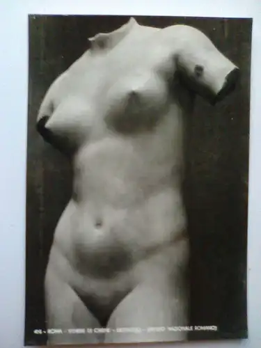 Rom - Nationalmuseum - Venus - Venere di Cirene - Detail - Skulptur - Italien (ungelaufen, mit Stempel) Postkarte / Ansichtskarte