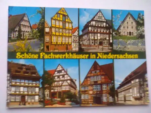Niedersachsen - Schöne Fachwerkhäuser in Niedersachsen - Fachwerkhaus Fachwerkhaeuser etc. Mehrbildkarte (ungelaufen) Ansichtskarte