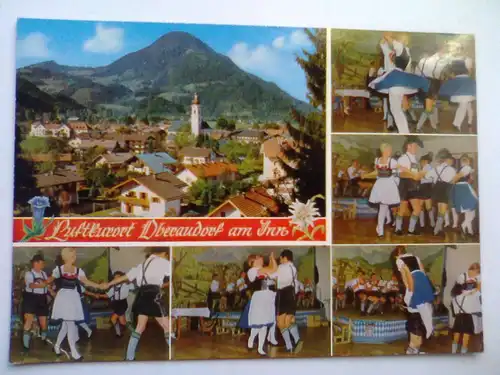 Oberaudorf am Inn - Luftkurort Oberaudorf am Inn - Panorama Tanz Tänzer Taenzer etc. Mehrbildkarte - Bayern (ungelaufen) Ansichtskarte