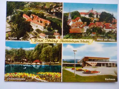 Bad Iburg - Teutoburger Wald - Kurhaus Schloß Schloss etc. Mehrbildkarte - Niedersachsen (1968 gelaufen) Ansichtskarte
