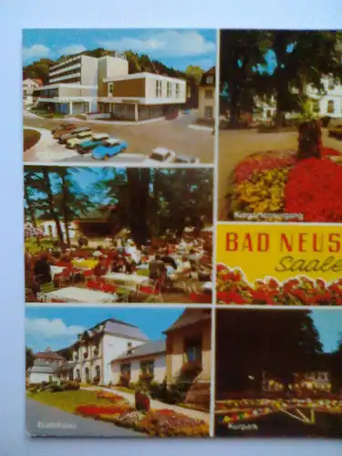 Bad Neustadt / Saale - Kurgarten etc. Mehrbildkarte - Bayern (ungelaufen, aber beschrieben) Ansichtskarte
